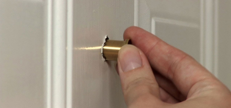 peephole door repair in Charter Oak
